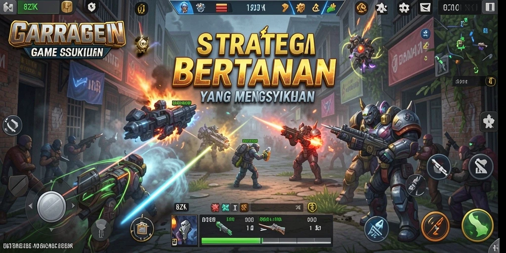 Tampilan gameplay 8ZK dengan pertempuran strategis yang mendebarkan.