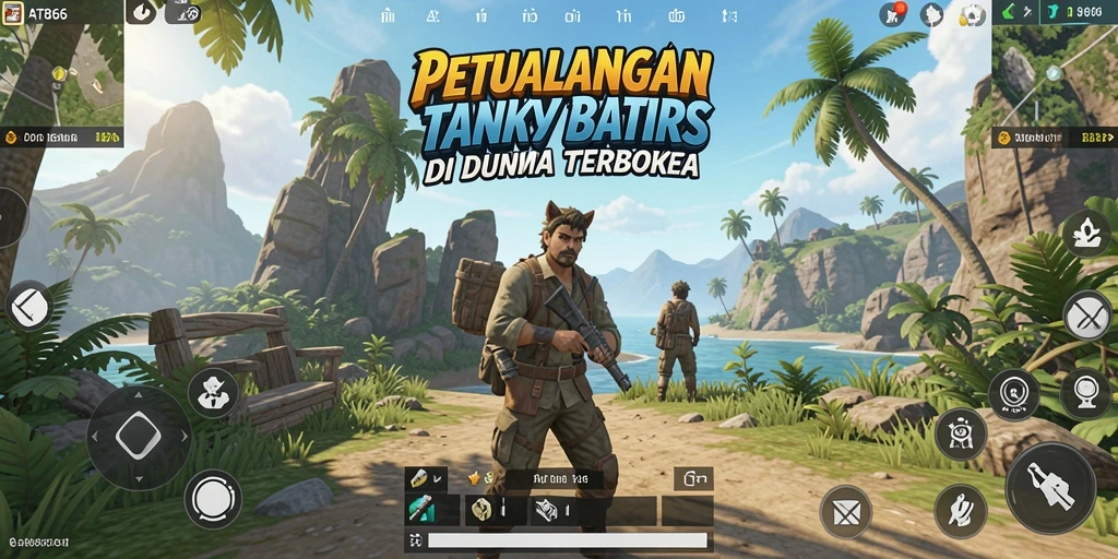 Screenshot gameplay AT866 menampilkan petualangan seru di dunia terbuka.