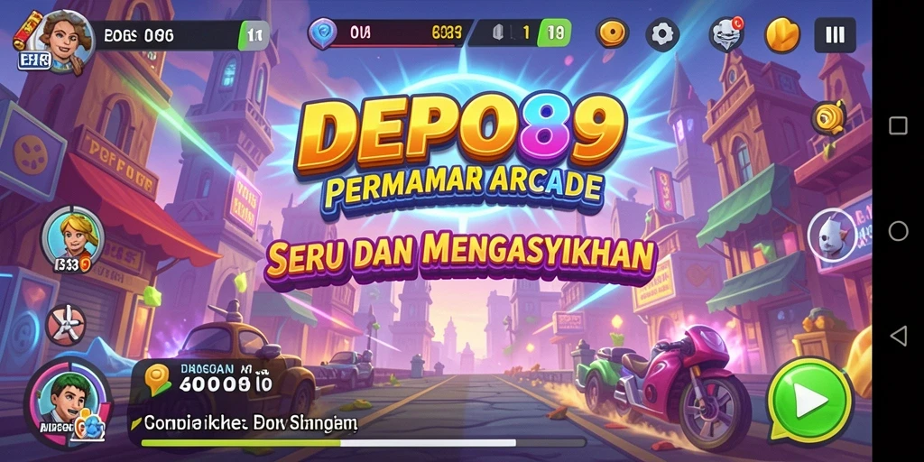 Screenshot DEPO89 menampilkan aksi gameplay Arcade yang mengasyikkan.