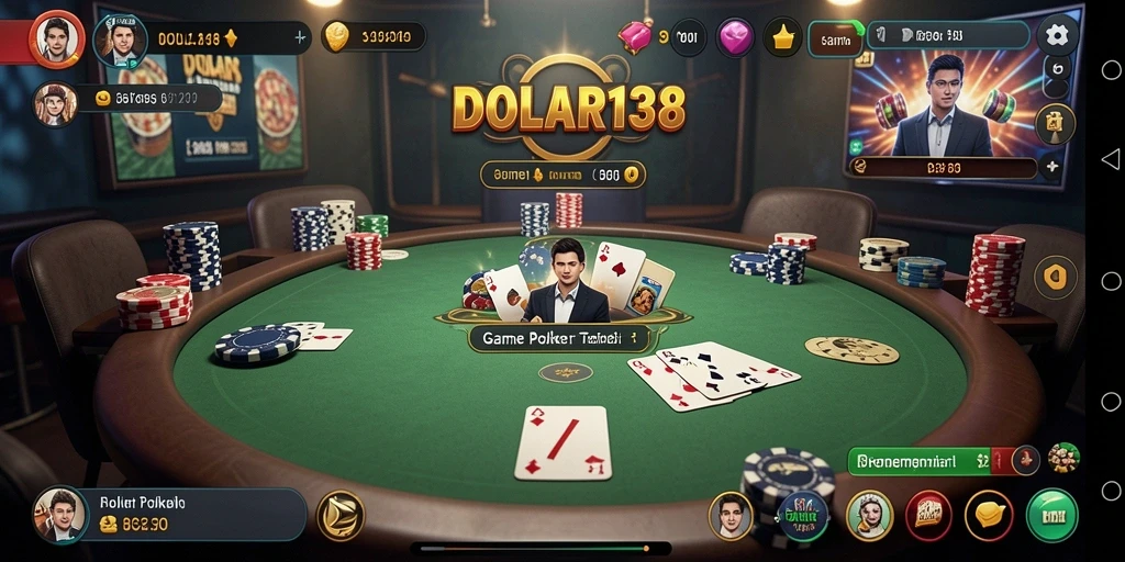 Screenshot DOLAR138 menampilkan gameplay Poker yang menarik dan interaktif.