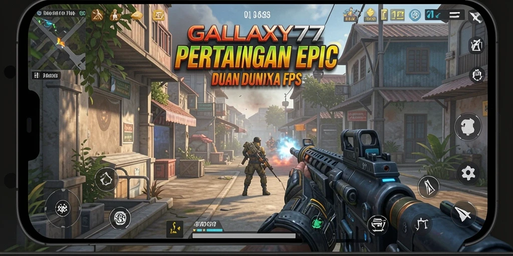 Tampilan gameplay epik di <strong>GALAXY77</strong>, suasana pertandingan yang menegangkan.