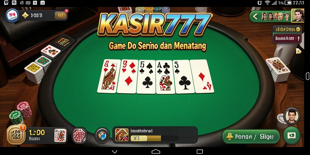 Tampilan gameplay KASIR777 yang menarik saat bermain Domino.