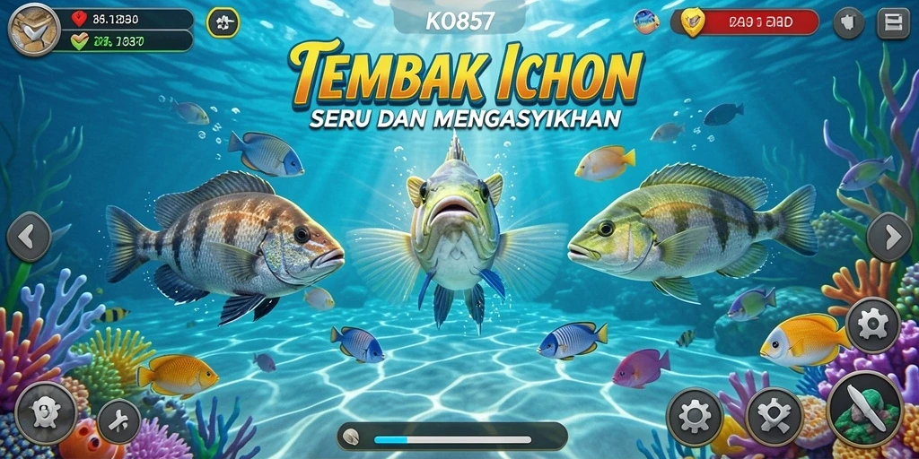 Tampilan gameplay Tembak Ikan di KO857 yang mengasyikkan.