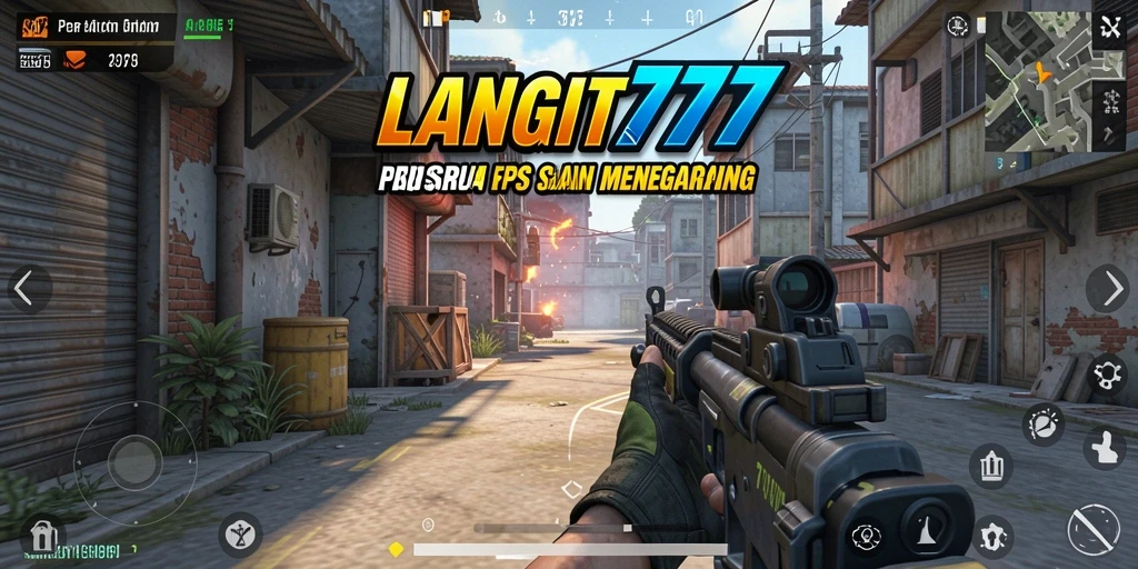 Screenshot menampilkan aksi gameplay FPS yang mendebarkan.