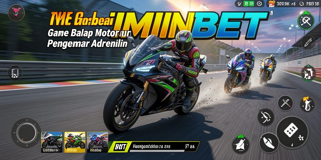 Gameplay seru MIMINBET dalam aksi balap motor