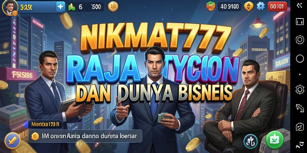 Screenshot gameplay NIKMAT777 menampilkan aksi membangun bisnis yang seru.
