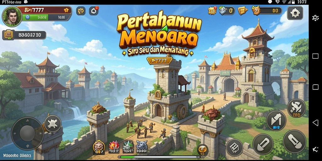 Gameplay menara pertahanan yang mendebarkan dan strategis.