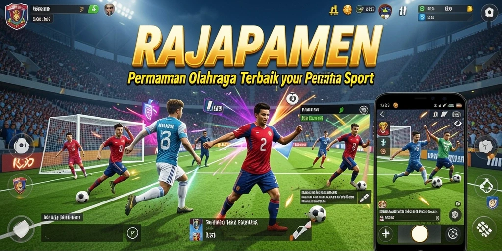 Tampilan gameplay menarik dari RAJAPAMEN dengan aksi olahraga seru.